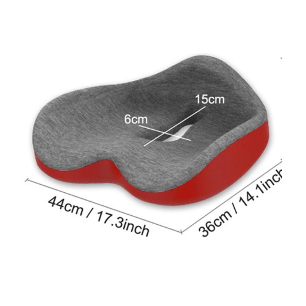 Coussin de Soutien Lombaire | NirvanaPillow™ 44x36x13 cm/42x50x15 cm / Rouge