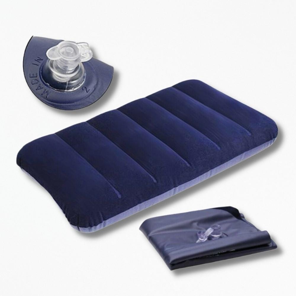 Coussin De Voyage Gonflable | NirvanaPillow™ 46 x 30 cm / Bleu