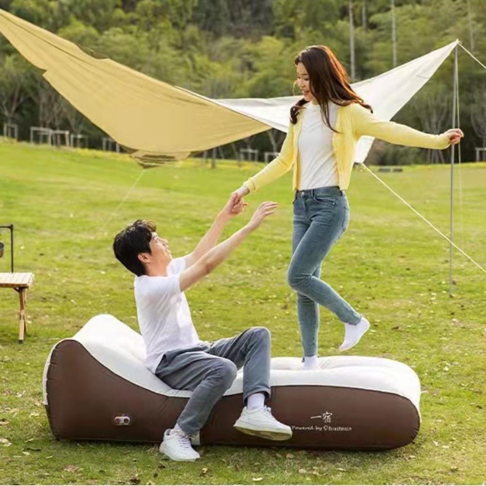 Coussin Gonflable | NirvanaPillow™ 185x80x50 cm / Marron