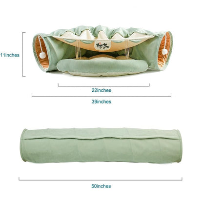 Coussin Anti Stress pour Chat | NirvanaPillow™ 99 x 27 cm / Marron