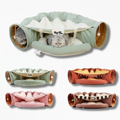 Coussin Anti Stress pour Chat | NirvanaPillow™ 99 x 27 cm / Marron