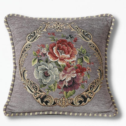 Coussin Avec des Fleurs | NirvanaPillow™ 45 x 45 cm / Gris