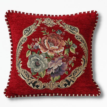 Coussin Avec des Fleurs | NirvanaPillow™ 45 x 45 cm / Rouge