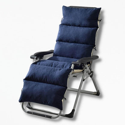 Coussin | Chaise Longue Extérieur 155x50x12cm / Bleu Canard