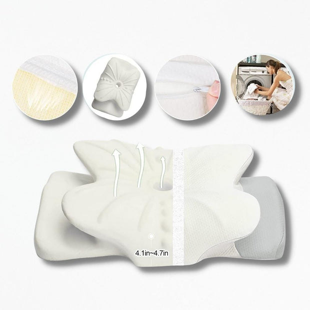 Coussin Confortable pour Dormir | NirvanaPillow™ 59x39x10 cm / Blanc