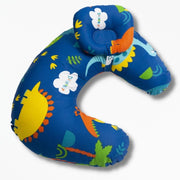 Coussin D'alimentation | NirvanaPillow™ 56 x 37 cm / Bleu Dinosaure