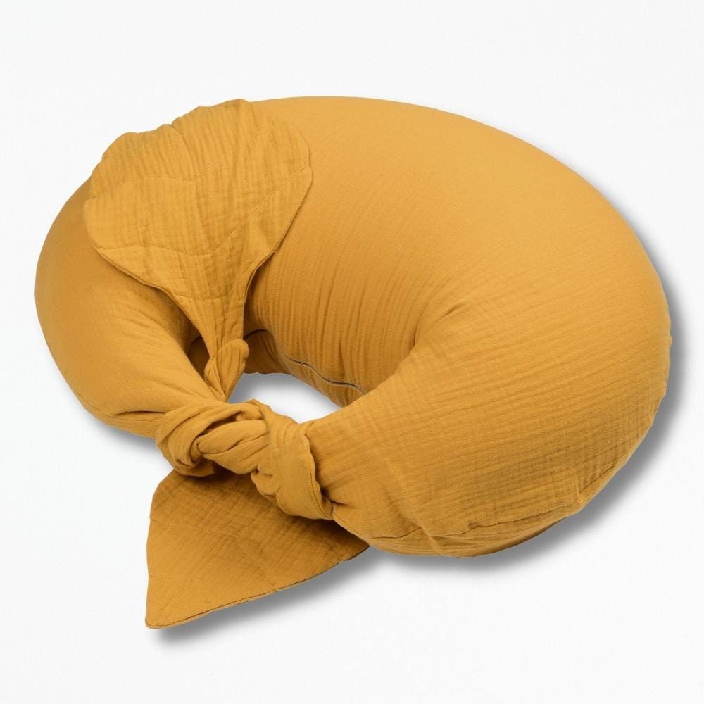 Coussin D'Allaitement Bébé | NirvanaPillow™ 48x20 cm / Moutarde