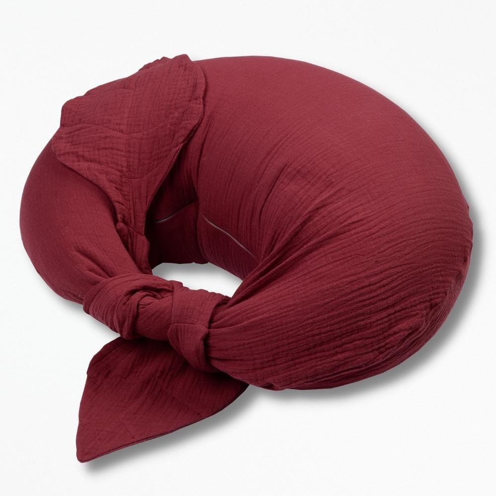 Coussin D'Allaitement Bébé | NirvanaPillow™ 48x20 cm / Rouge