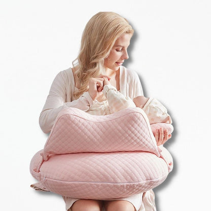 Coussin D'Allaitement Cale Bébé | NirvanaPillow™ 58 x 51 cm / Rose