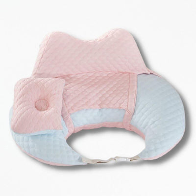 Coussin D'Allaitement Cale Bébé | NirvanaPillow™ 58 x 51 cm / Rose Bleu