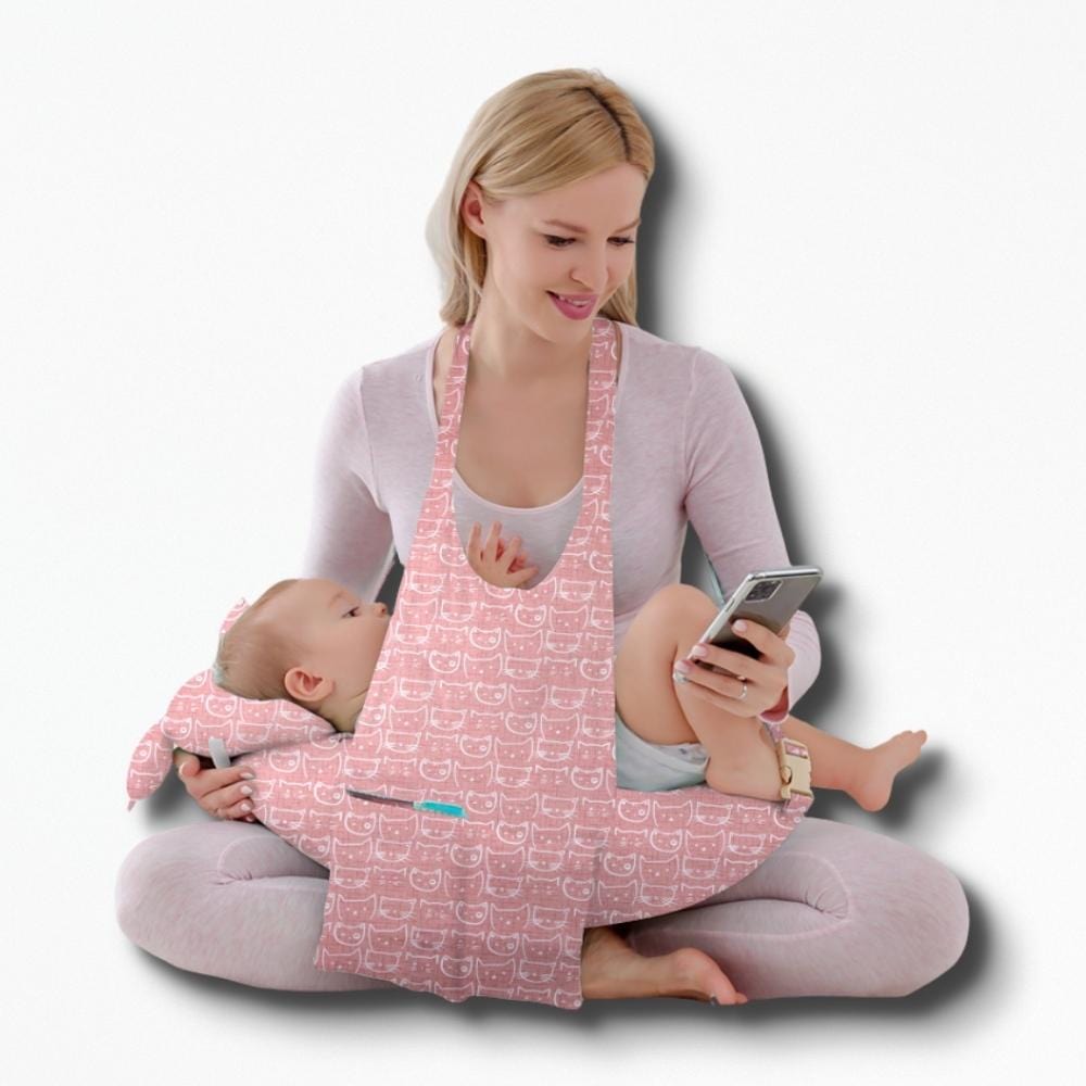 Coussin D'Allaitement Evolutif | NirvanaPillow™ 60x60 cm / Rose