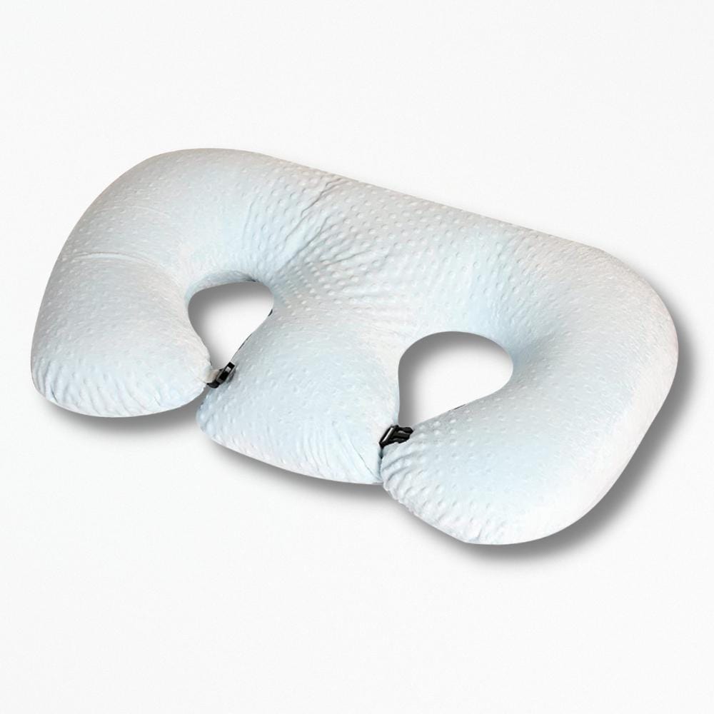 Coussin D'allaitement Jumeaux | NirvanaPillow™ 95x38x12 cm / Bleu Ciel