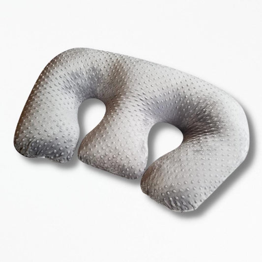 Coussin D'allaitement Jumeaux | NirvanaPillow™ 95x38x12 cm / Gris