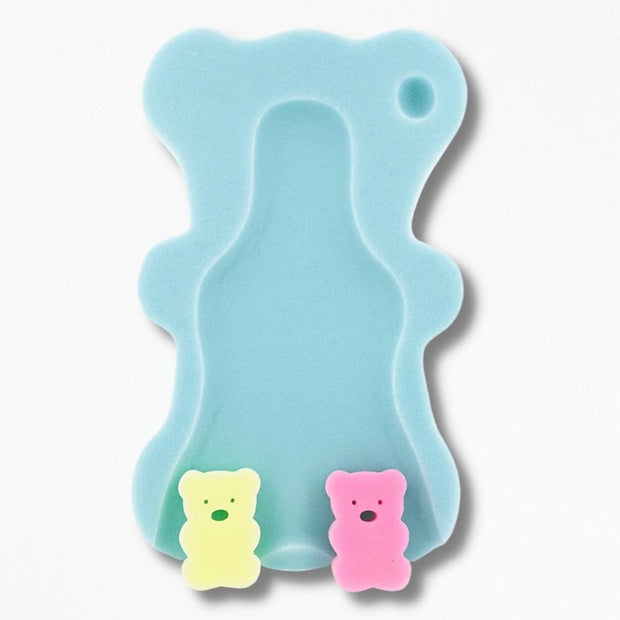 Coussin de Bain En Eponge Pour Bébé | NirvanaPillow™ 50.5x31 cm / Vert Bleu