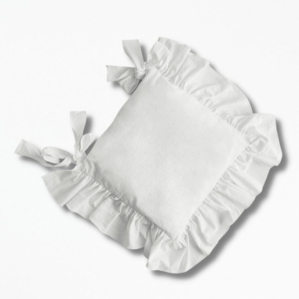 Coussin | De Chaise avec Nœud à l'arrière 40 x 40 cm / Blanc