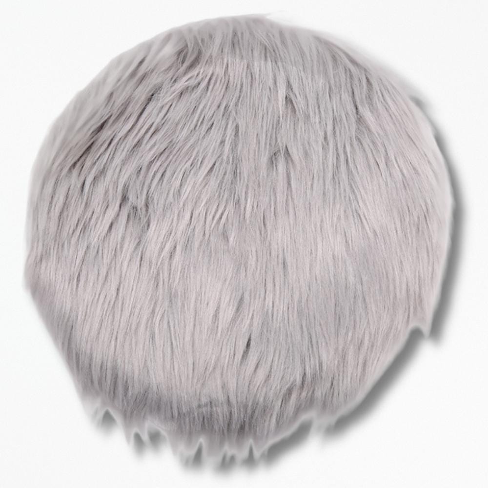 Coussin | De Chaise en Fausse Fourrure 30 x 30 cm / Gris