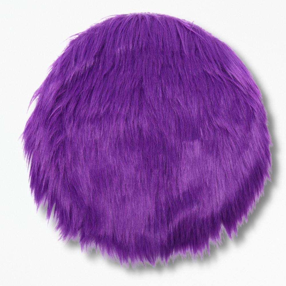 Coussin | De Chaise en Fausse Fourrure 30 x 30 cm / Violet