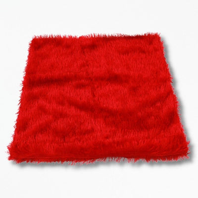 Coussin | De Chaise en Fourrure 35 x 35 cm / Rouge