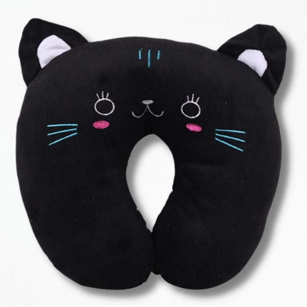 Coussin de Cou pour Voyage | NirvanaPillow™ 30x25x8 cm / Noir