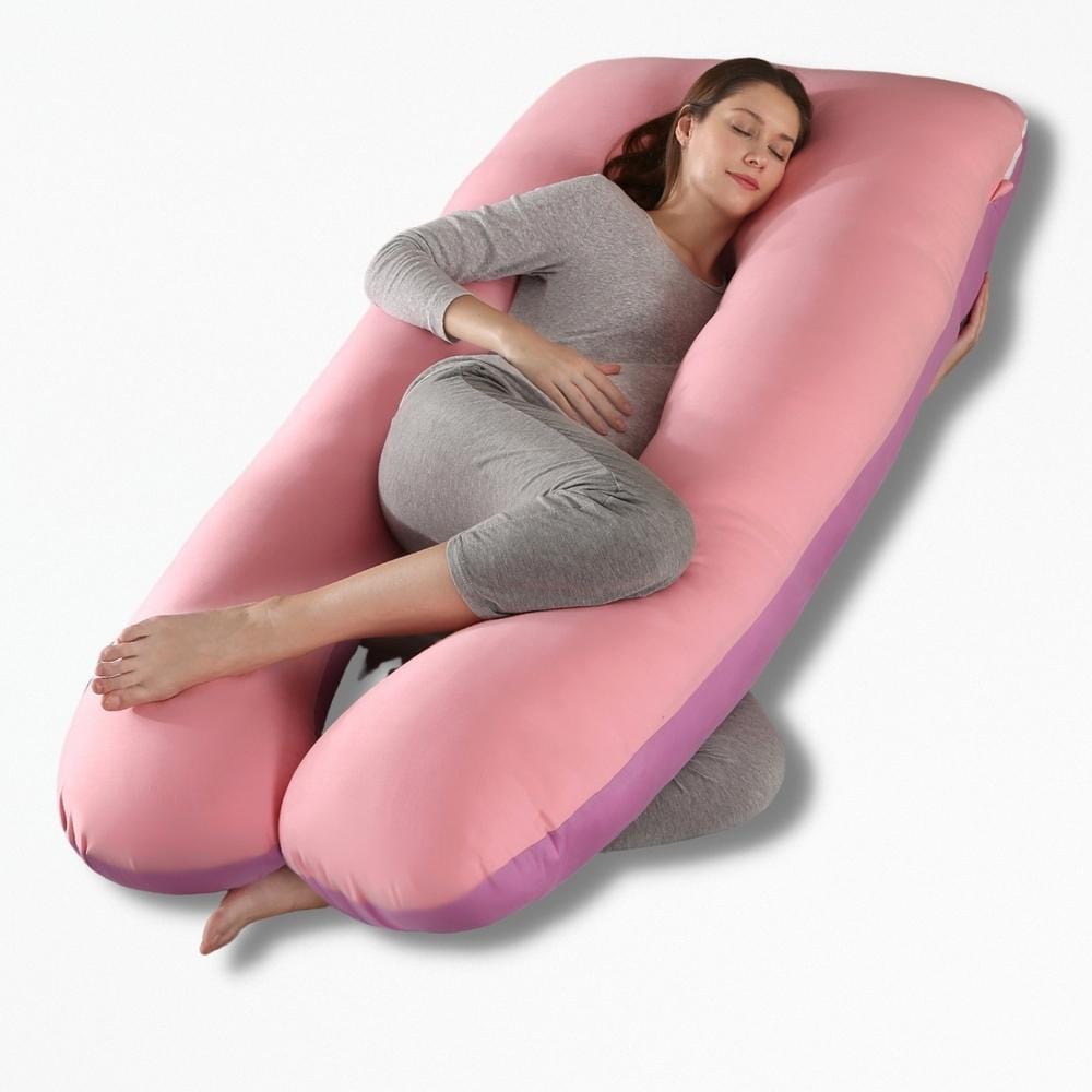 Coussin De Grossesse Bio | NirvanaPillow™ 70x130 cm / Rose Claire