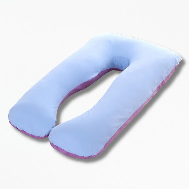 Coussin De Grossesse En Forme De U | NirvanaPillow™ 120 x 60 cm / Violet Bleu