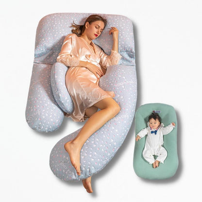 Coussin De Grossesse Pour Dormir | NirvanaPillow™ 180x75x20 cm / Bleu