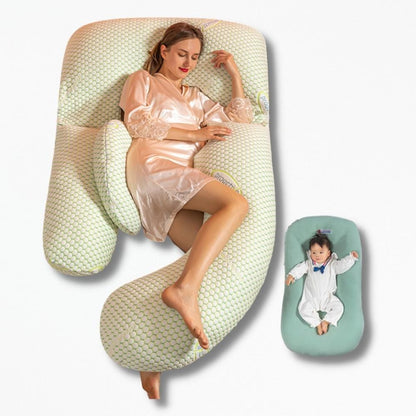 Coussin De Grossesse Pour Dormir | NirvanaPillow™ 180x75x20 cm / Vert Clair