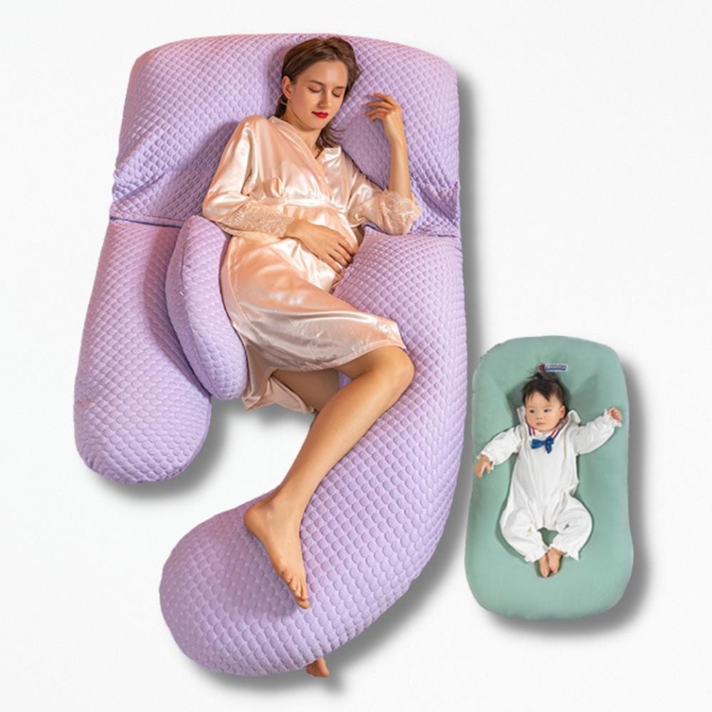 Coussin De Grossesse Pour Dormir | NirvanaPillow™ 180x75x20 cm / Violet