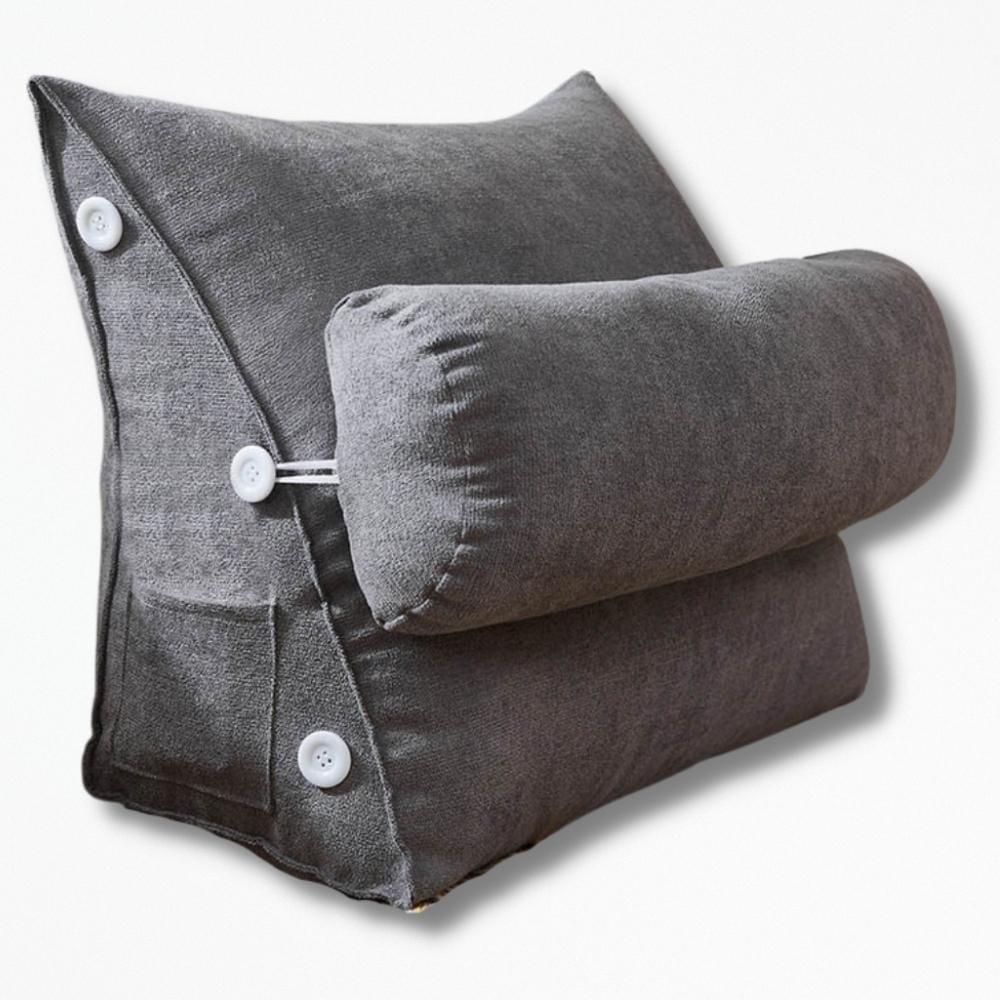 Coussin De Lecture pour Lit | NirvanaPillow™ 45x25x50 cm / Gris