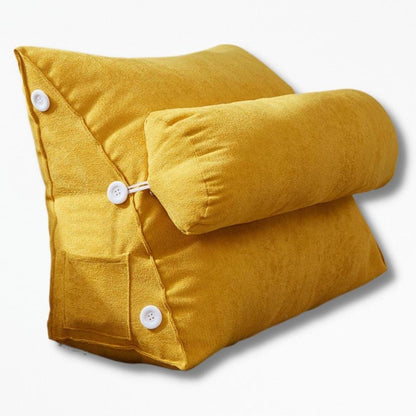 Coussin De Lecture pour Lit | NirvanaPillow™ 45x25x50 cm / Moutarde