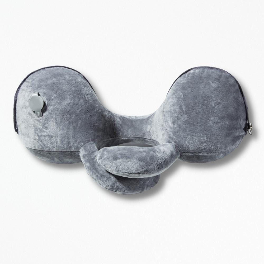 Coussin De Nuque en Voiture | NirvanaPillow™ 46 x 23 cm / Gris