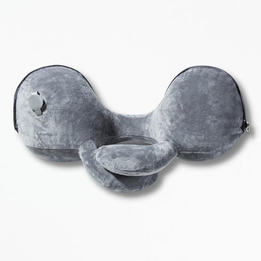 Coussin De Nuque en Voiture | NirvanaPillow™ 46 x 23 cm / Gris