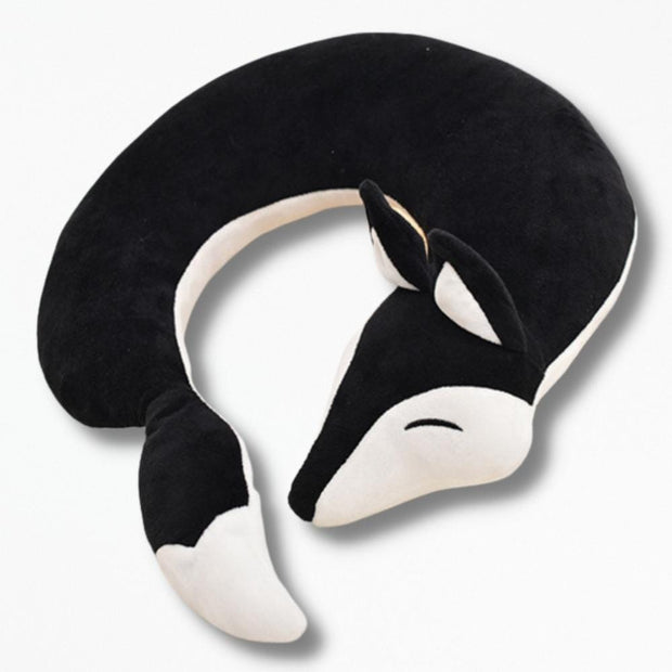 Coussin De Renard | NirvanaPillow™ 30x30x8 cm / Noir