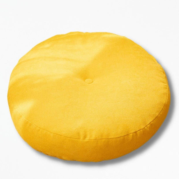 Coussin De Sol Rond | NirvanaPillow™ 42 cm / Moutarde