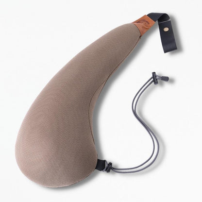 Coussin De Sommeil pour Voiture | NirvanaPillow™ 65x23 cm / Marron Clair