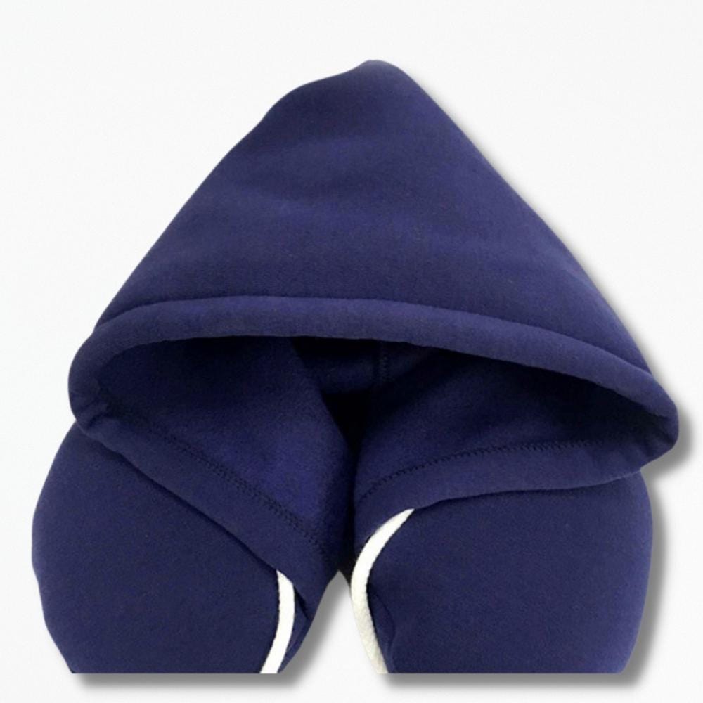 Coussin | De Voyage à Capuche 28x15x11 cm / Bleu