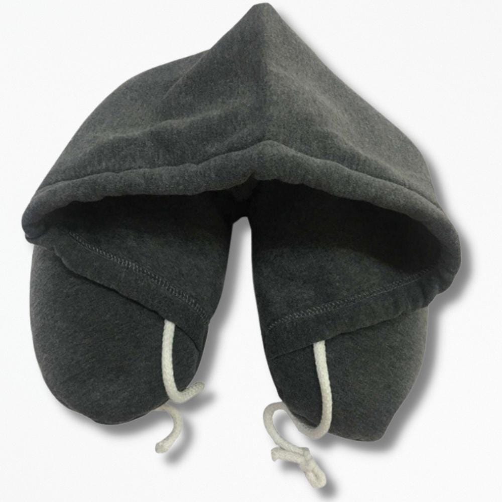 Coussin | De Voyage à Capuche 28x15x11 cm / Gris Foncé