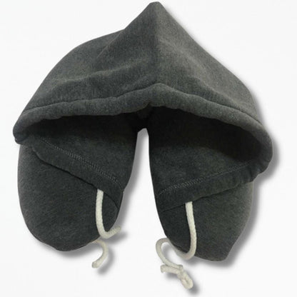 Coussin | De Voyage à Capuche 28x15x11 cm / Gris Foncé