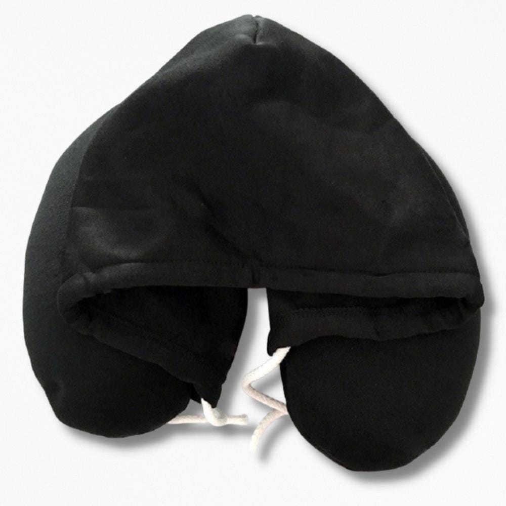 Coussin | De Voyage à Capuche 28x15x11 cm / Noir