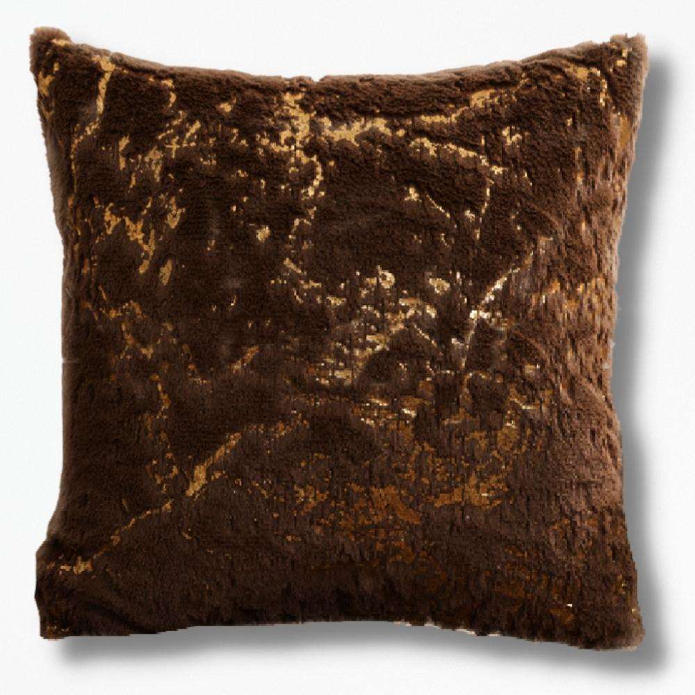 Coussin Décoration pour Lit | NirvanaPillow™ 43 x 43 cm / Marron Café