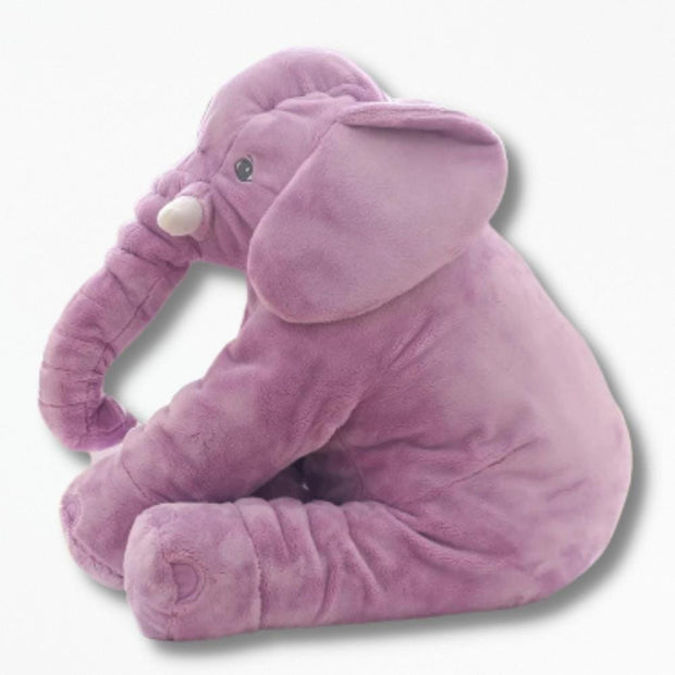Coussin Eléphant en Peluche pour Bébé | NirvanaPillow™ 60 Cm / Violet