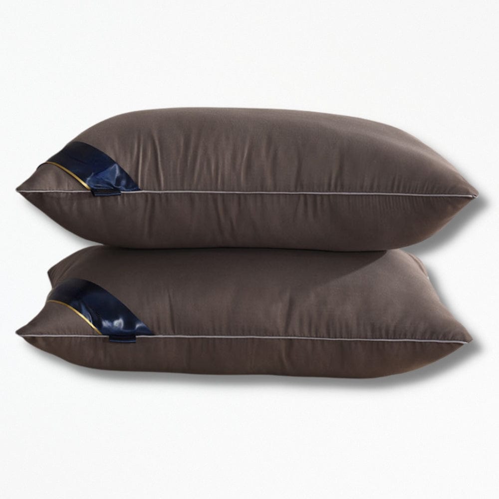 Coussin en Gaze de Coton | NirvanaPillow™ 48 x 74 cm 600g / Marron