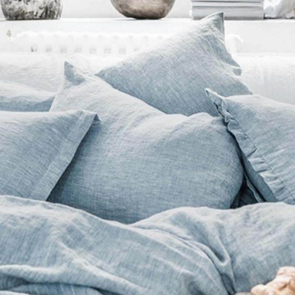 Coussin En Lin | NirvanaPillow™ 48 x 74 cm / Bleu Clair