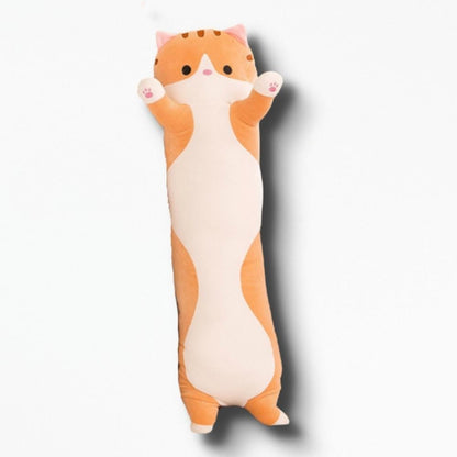 Coussin en Peluche Chat | NirvanaPillow™ 50 cm / Marron