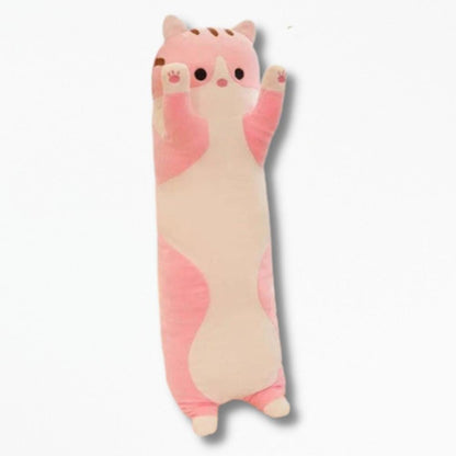 Coussin en Peluche Chat | NirvanaPillow™ 50 cm / Rose