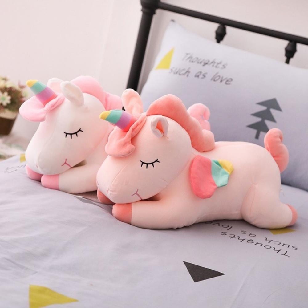 Coussin En Peluche Licorne | NirvanaPillow™ 100 cm / Blanc