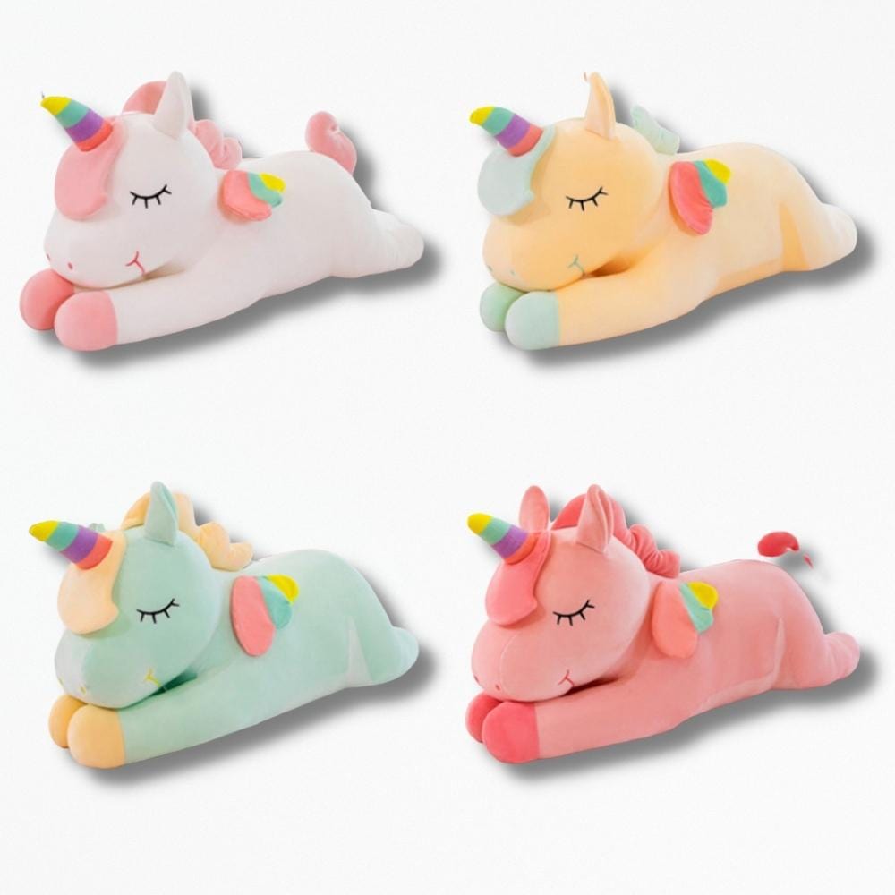 Coussin En Peluche Licorne | NirvanaPillow™ 100 cm / Blanc