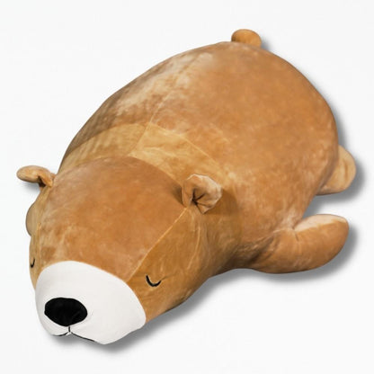 Coussin en Peluche Ours | NirvanaPillow™ 27 cm / Marron