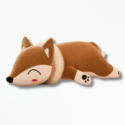 Coussin en Peluche Renard | NirvanaPillow™ 35 cm / Marron