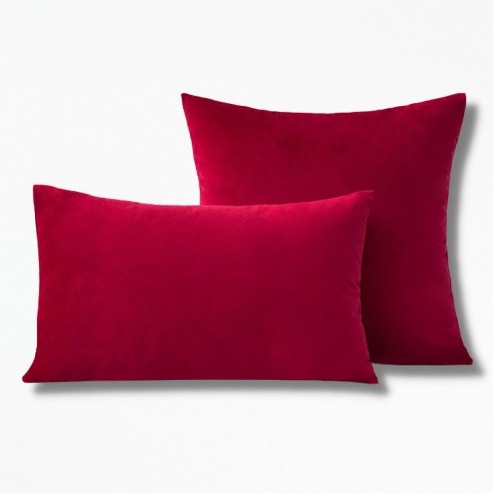 Coussin en Velours Rouge | NirvanaPillow™ 50 x 50 cm / Rouge